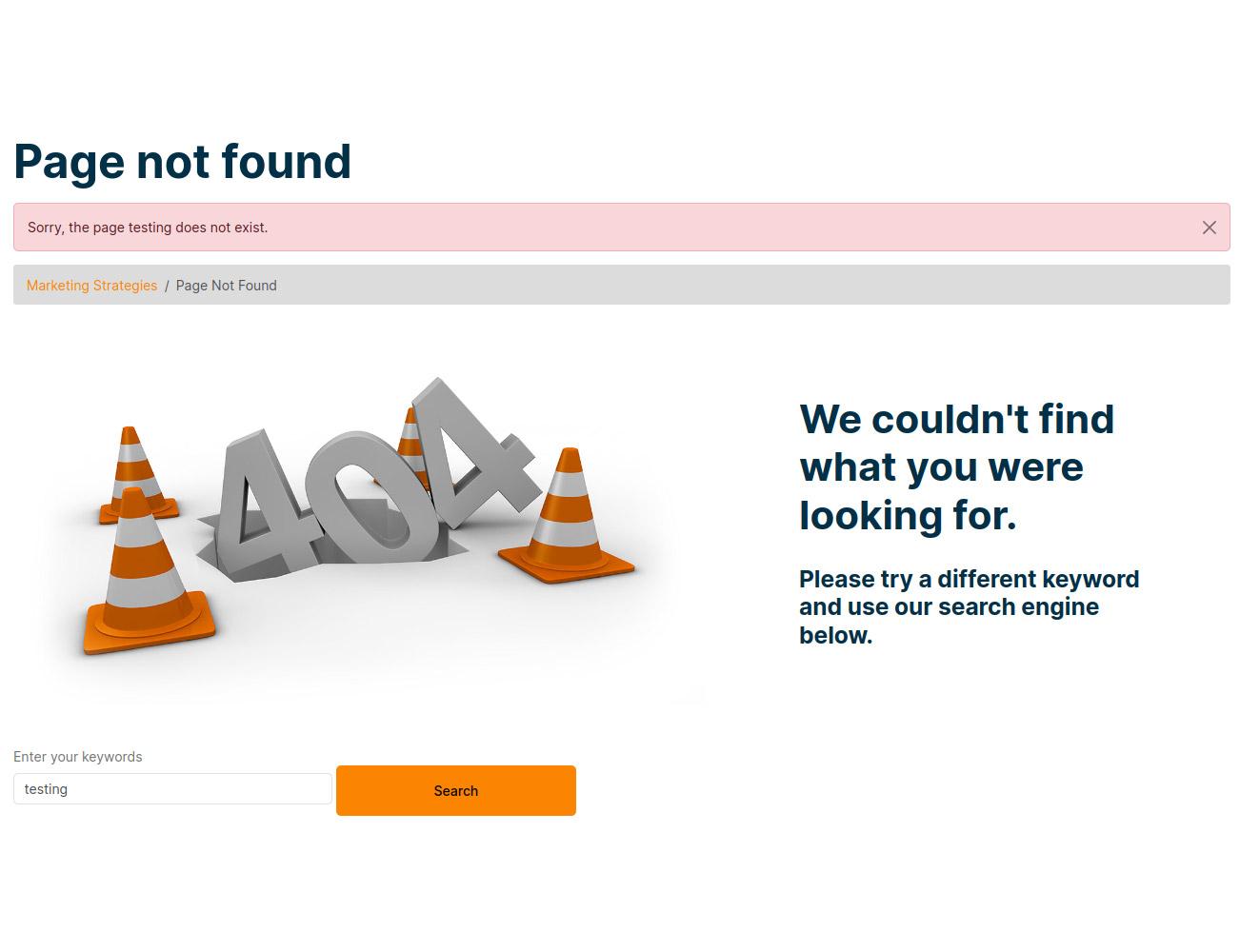 Page not found