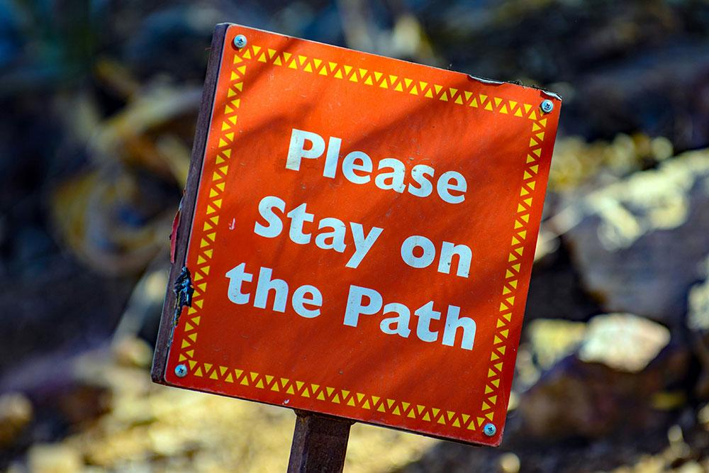 Stay on the path